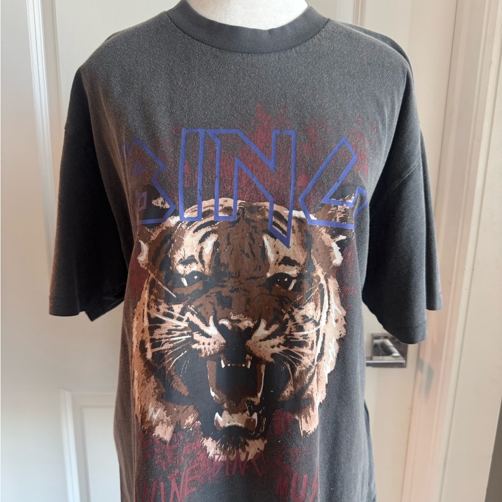 Anine Bing Graphic Tiger Tee Shirt Size Large - Picture 2 of 12